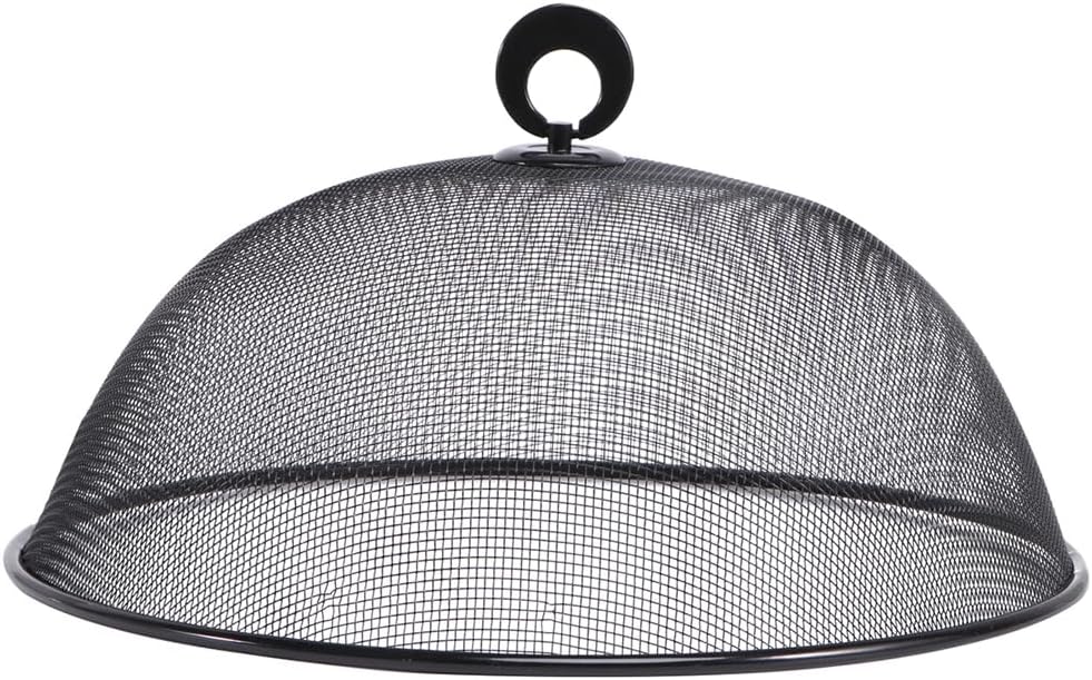 BESTOYARD Stainless Steel Mesh 14-Inch Food Covers Metal Screen Dome for Kitchen, Fruit Bowl, and Dining Table Protection