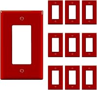 Vista 25 de ENERLITES Interruptor de luz decorativo o placa de pared para toma de receptáculo, sobre-tamaño de 1 banda 5.5" x 3.5", policarbonato termoplástico