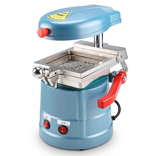 NORJIN Máquina formadora de vacío 110V, equipo de laboratorio Moldeo térmico de succión al vacío anterior con bolas de acero