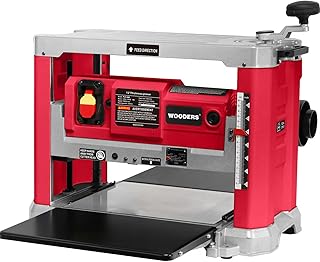 13-inch Benchtop Wood Planer, 15Amp, 2000W, 10000RPM, All Copper Motor, Includes 2 Extra Planer Blades, Dual-Blade, Overload Protection, Height Indicator, for Hard & Soft Wood working