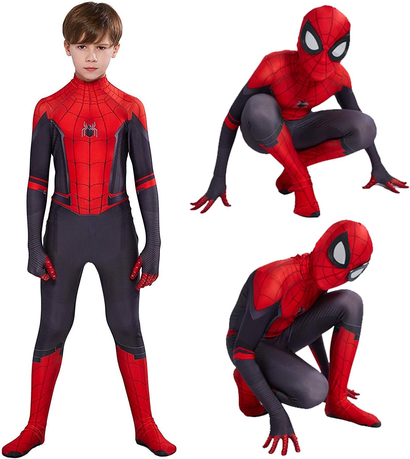 AODAI Kids Halloween Costume Compatible Superhero Costume Suits Kids Party Cosplay 3D Style Best Gifts