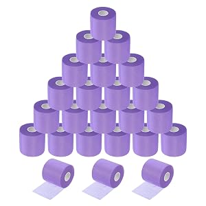 MECCANIXITY 24 Rolls Pre Wrap Athletic Tape 30 Yard x 2 8 Foam Under Wrap Tape Sports Prewrap