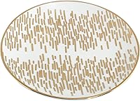 Vista 5 de Certified International Matrix Gold Plated 6" Luncheon/Canape Plates, Set of 6 Assorted Designs