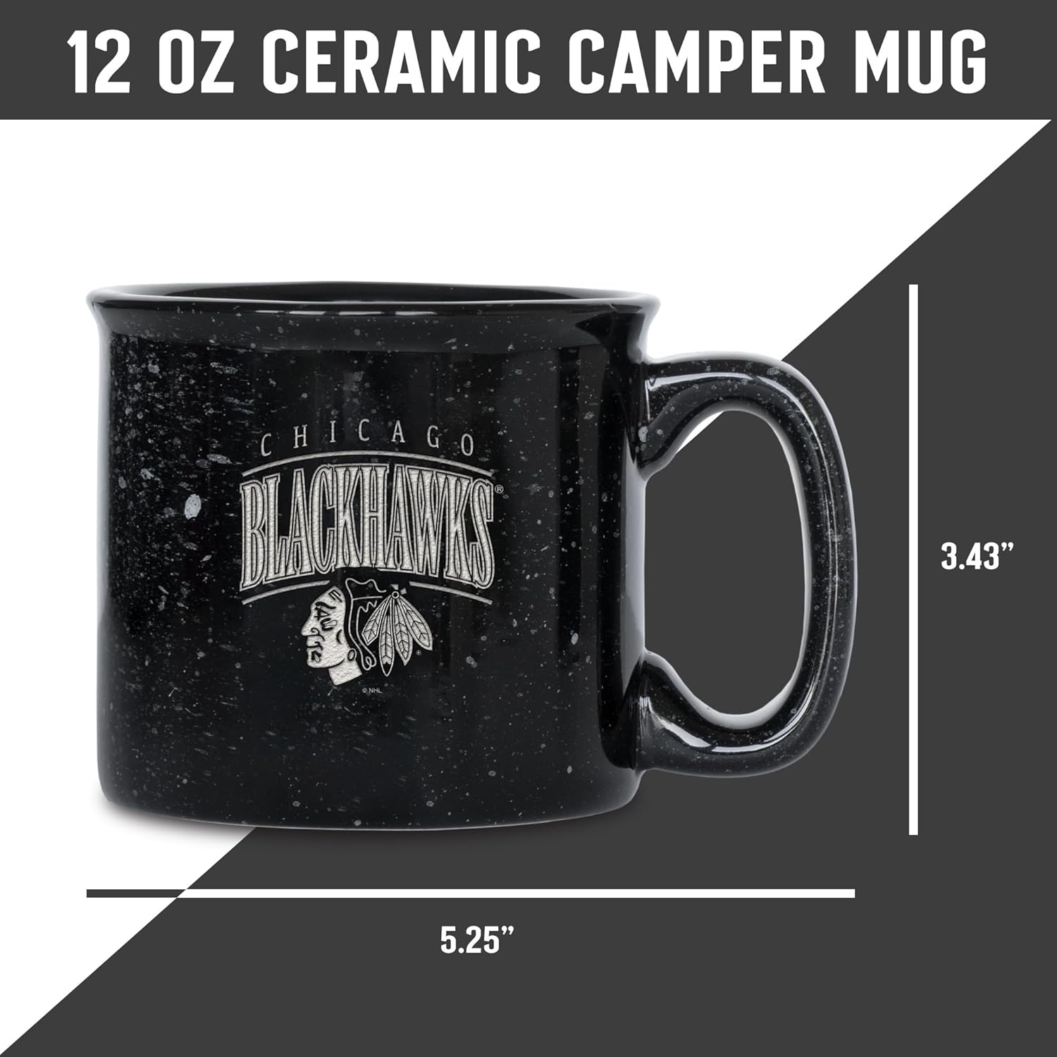 Rico Industries NHL Hockey Colorado Avalanche Tribute 12oz Laser Engraved Campfire Mug - Image 7