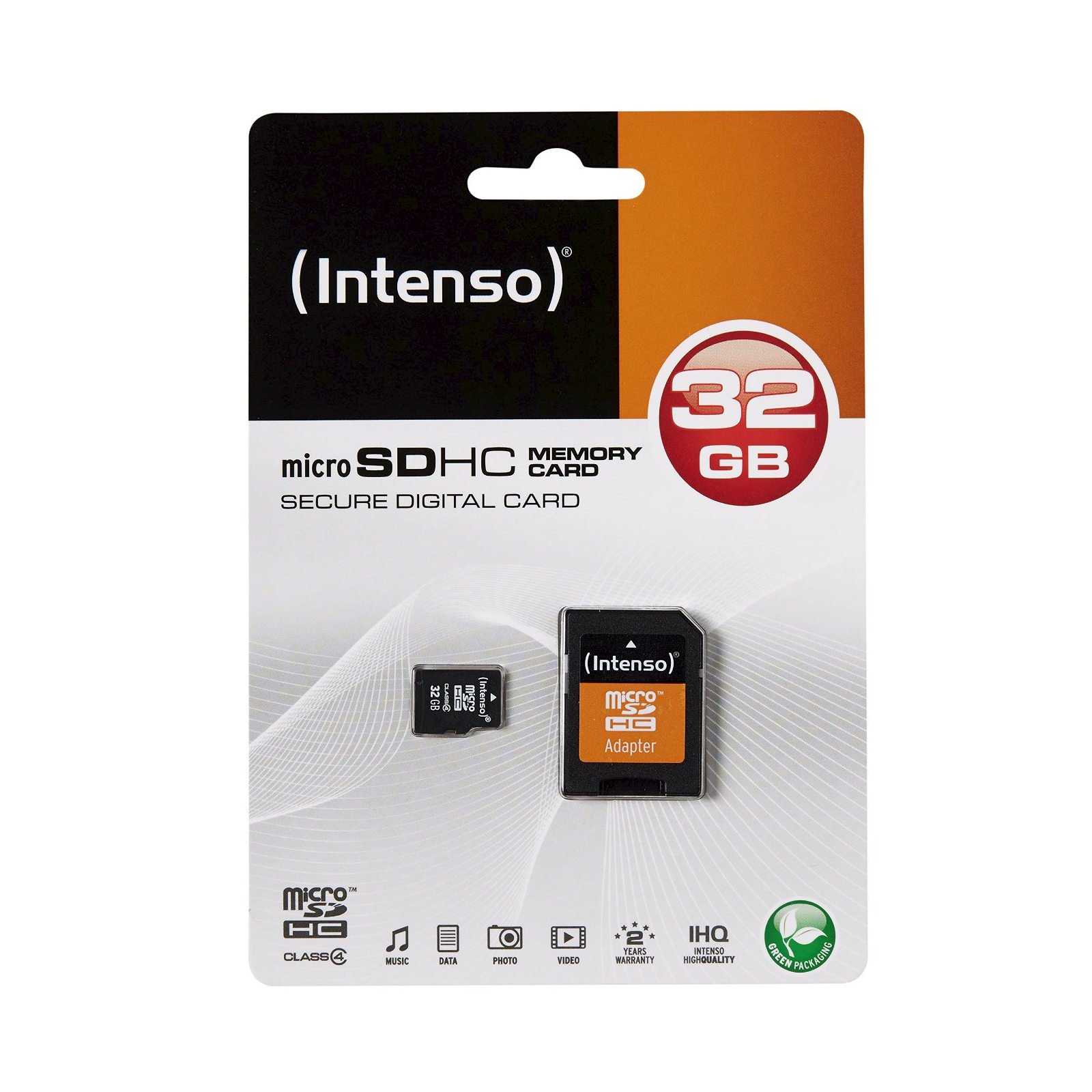 Intenso microSDHC 32GB Class 4 Speicherkarte inkl. SD-Adapter, schwarz - 2