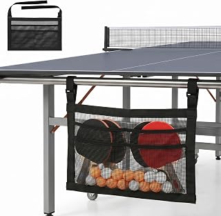 Ping Pong Paddle Holder Under, Table Tennis Bat Hanging Bag, 40 × 25 cm 15.75 × 9.8 inches with Adjustable Strap Ping Pong Ball and Bat Storage Case for Pickleball Paddle and Ball