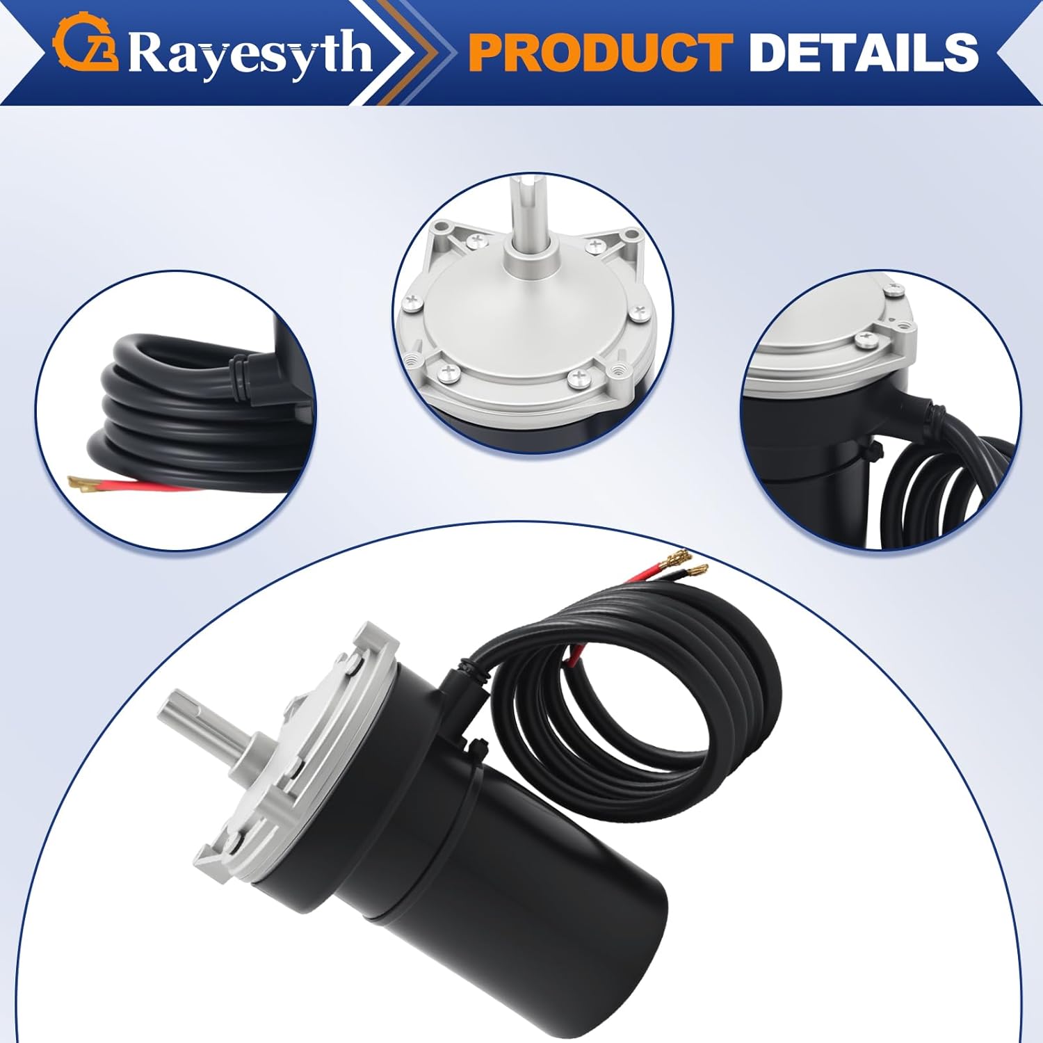 337199 113407 Rear Electric Stabilizer Jack Motor Compatible with Stabilizer Jacks 369774 298707 Compatible with Lip-pert 138445 178562 Replaces 352338 K01531A800 K01531-A800 162307 K01285C800