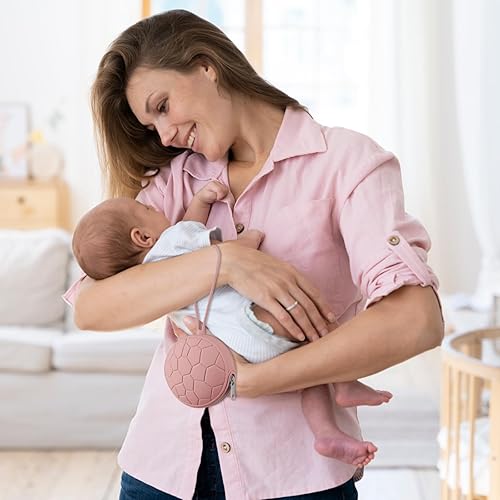 Miniatura 6 de Paquete de 2 fundas de silicona para chupón, sin BPA, soporte de silicona para bebés recién nacidos para niños y niñas, funda portátil de silicona