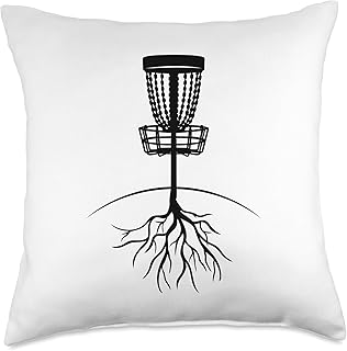 Disc Golf Roots Basket Gift Grandmasters Frisbee Midrange Throw Pillow