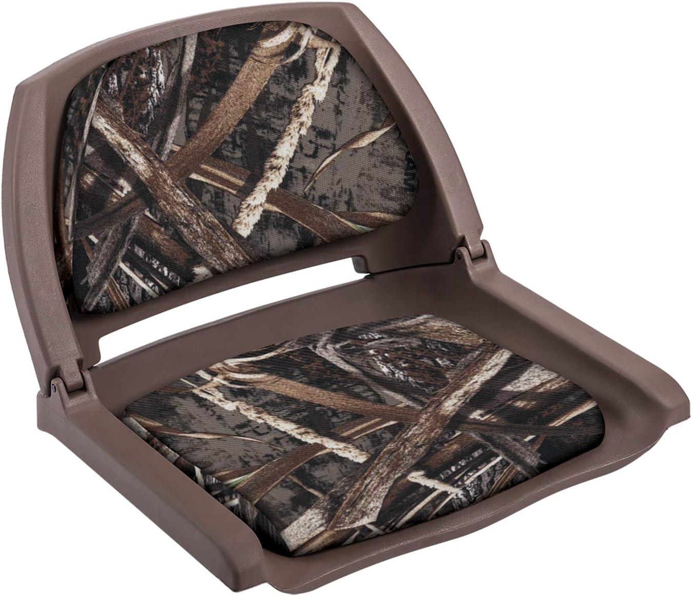 Wise Camo Padded Fold Down Seat, Shadow Grass Blades/Brown Shell