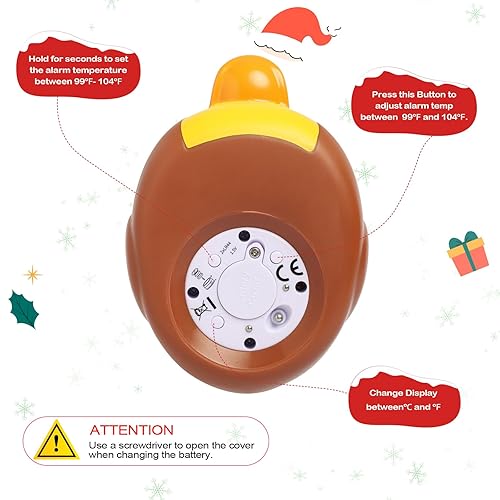 Miniatura 5 de Doli Yearning Termómetro de baño para bebés, regalos de Navidad, regalos de Navidad, termómetro de baño, pato de seguridad para bebés