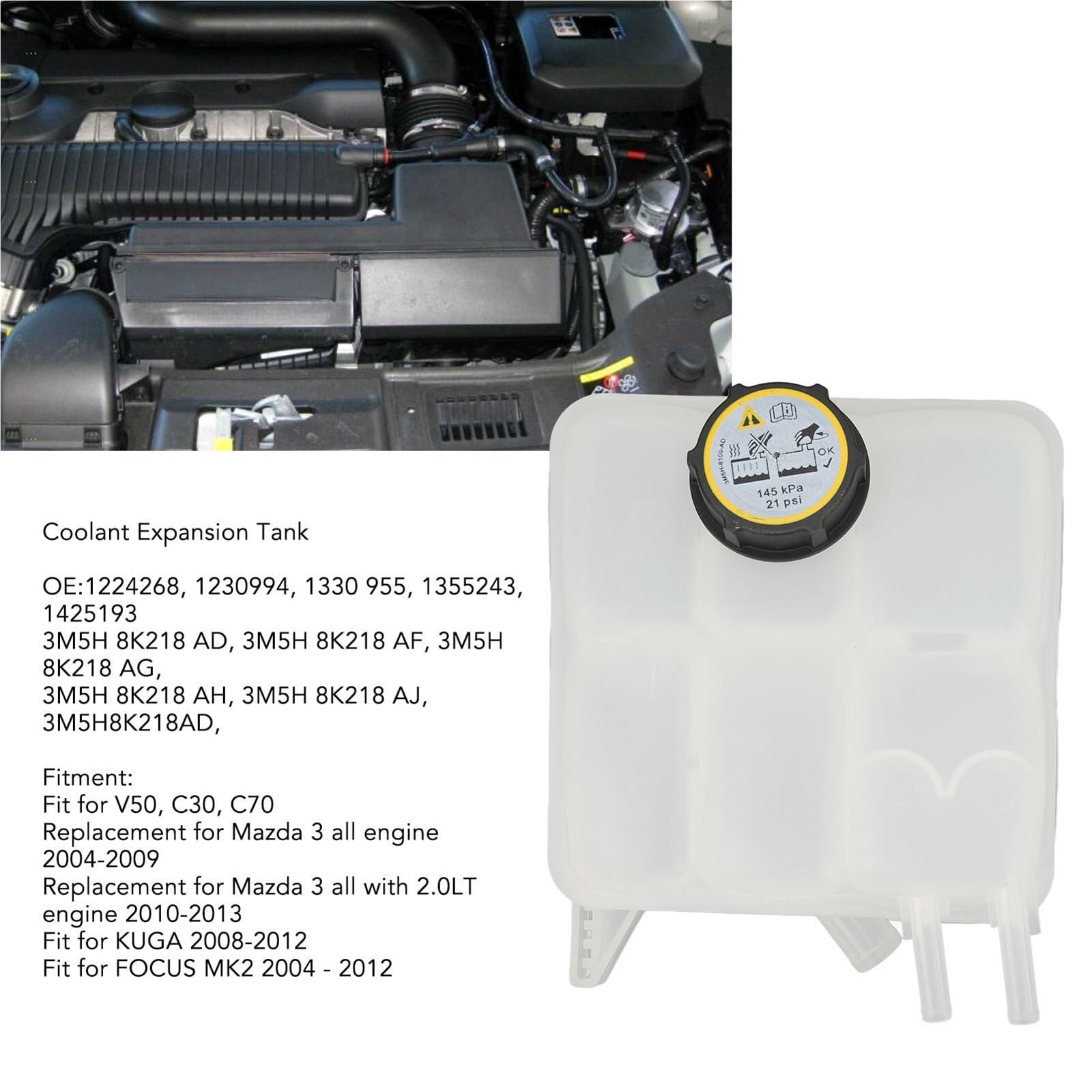 Do Ford FOCUS MK2 2004-2012 Wyrównawczy Płynu Chłodzącego