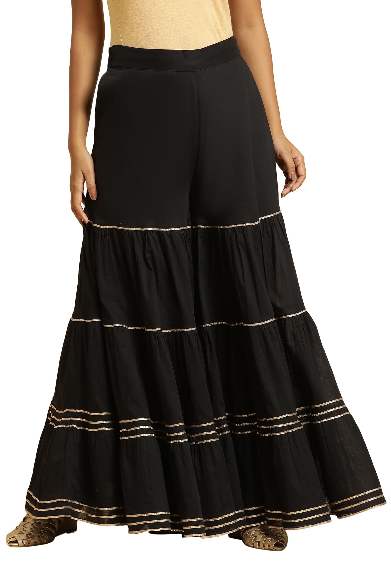 W Pure Cotton Sharara for Women | Pure Cotton Sharara for Women | W for Woman-picture-17