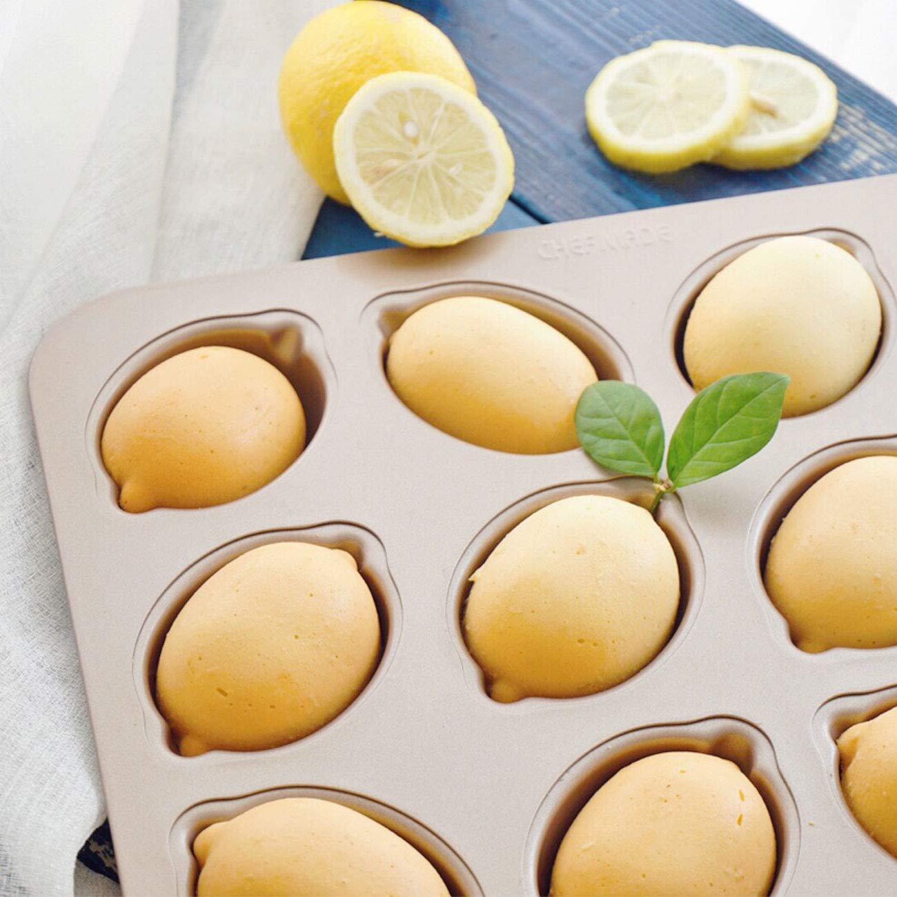 Amazon | CHEFMADE レモンケーキ型 粘りにくいケーキ型 32.5*25.8*3.2