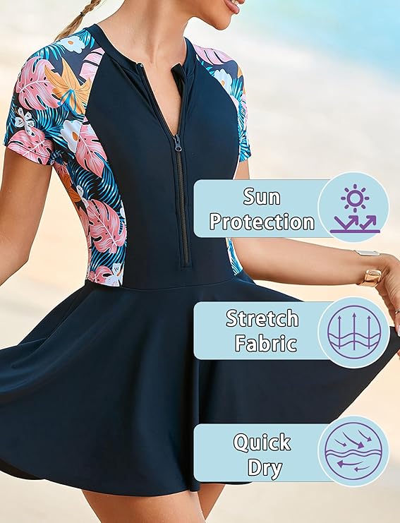 FEOYA Abiti da bagno da donna costume da bagno a due pezzi con