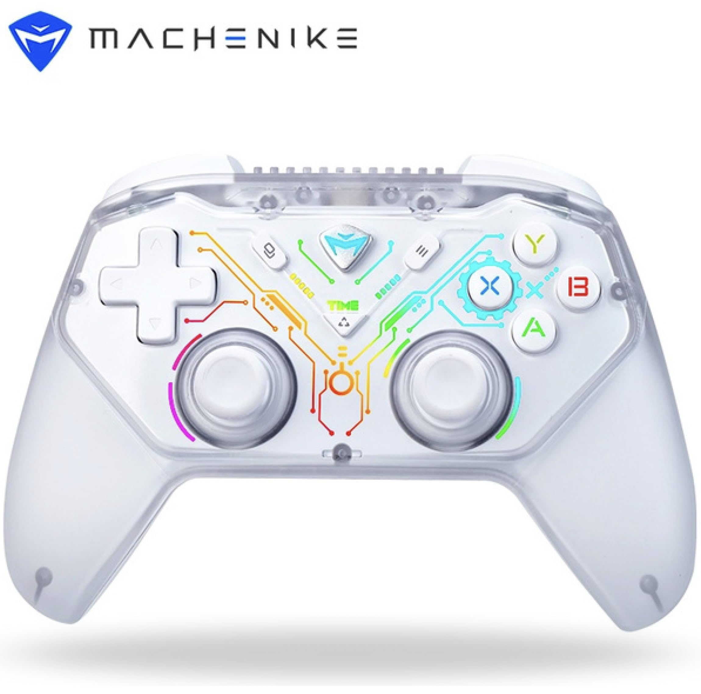 Machenike G3S Wireless Gaming Controller for Windows PC, Switch, PS3, Android, PC Controller with K-Sliver Joystick (No Drift), Mechanical D-Pad buttons, Dual Vibration, RGB Lighting, 500Hz Polling Rate, Symmetrical Controller, Plug and Play (White)-image-15
