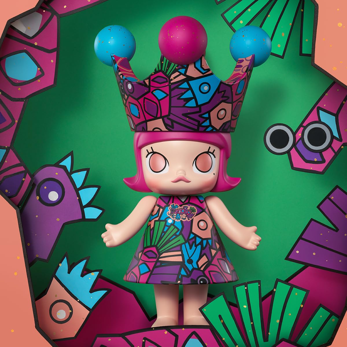 Amazon.co.jp: POP MART MEGA ROYAL MOLLY 1000% HAN MEILIN