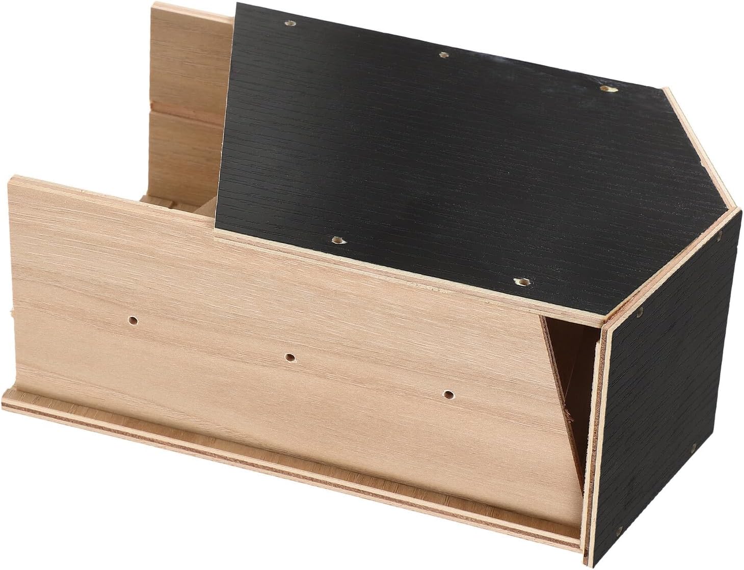 CALLARON Wooden Bat House Double Chamber Bat Box for Backyard and Garden Outdoor Hanging Shelter for Courtyard Roosting