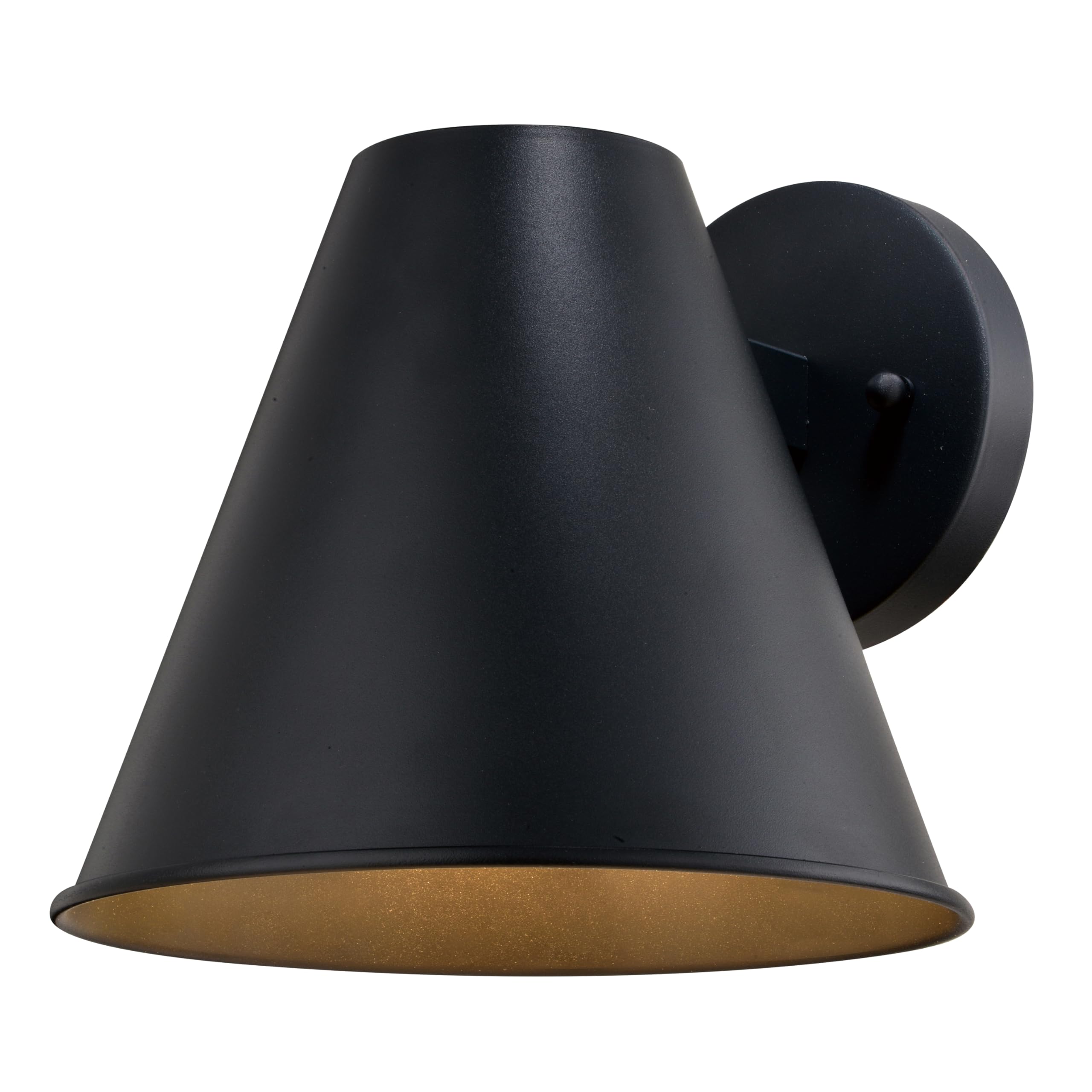 VAXCEL Smith 8 in. H 1-Light Textured Black Contemporary Outdoor