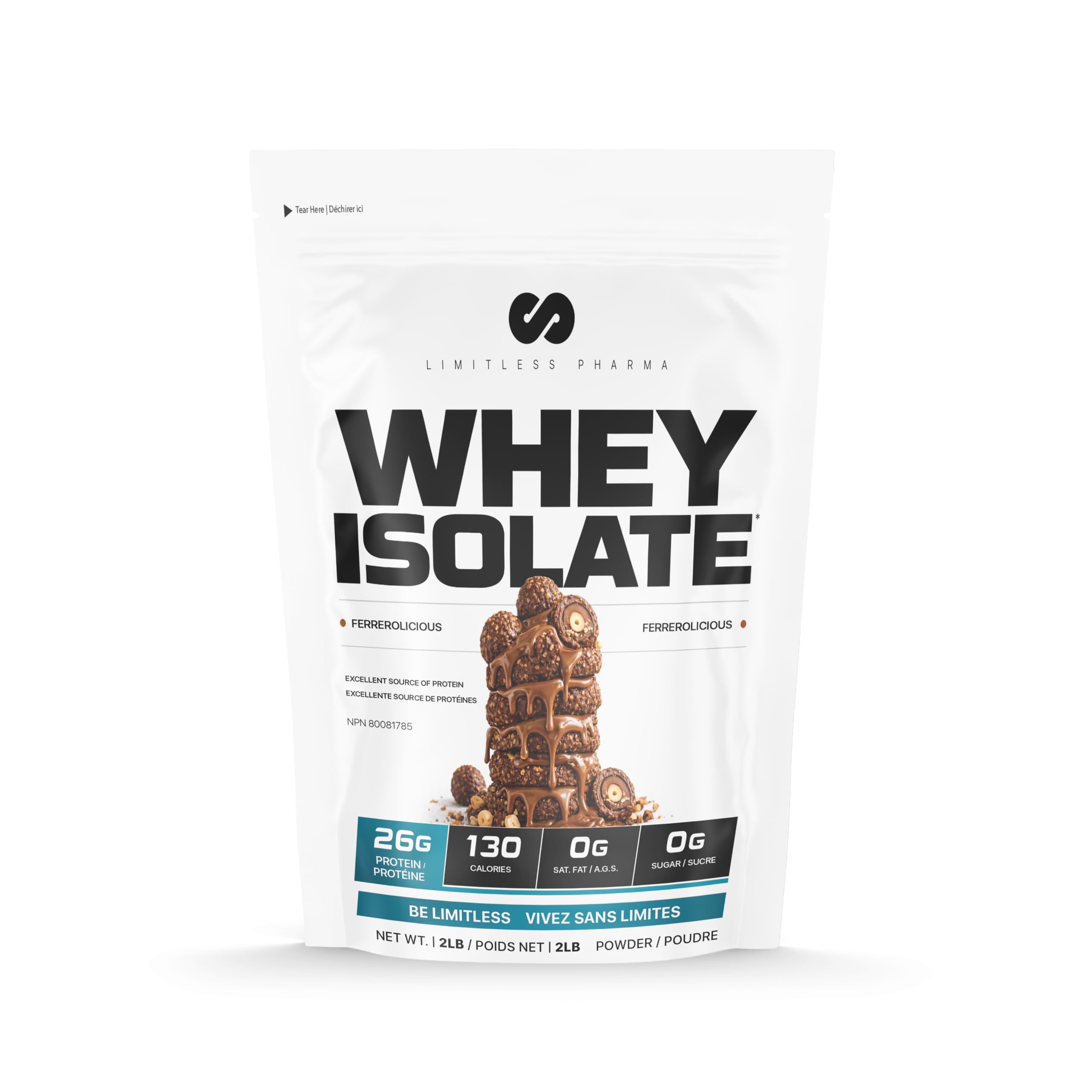 Limitless Pharma Pure Whey Isolate | High Protein Whey Isolate Protein Powder | 27g Protein, 6g BCAAs, Sugar Free, Gluten Free, Low Carb, Low Lactose | 30 Servings, 2LB (Double Chocolate) — Amazon image 15