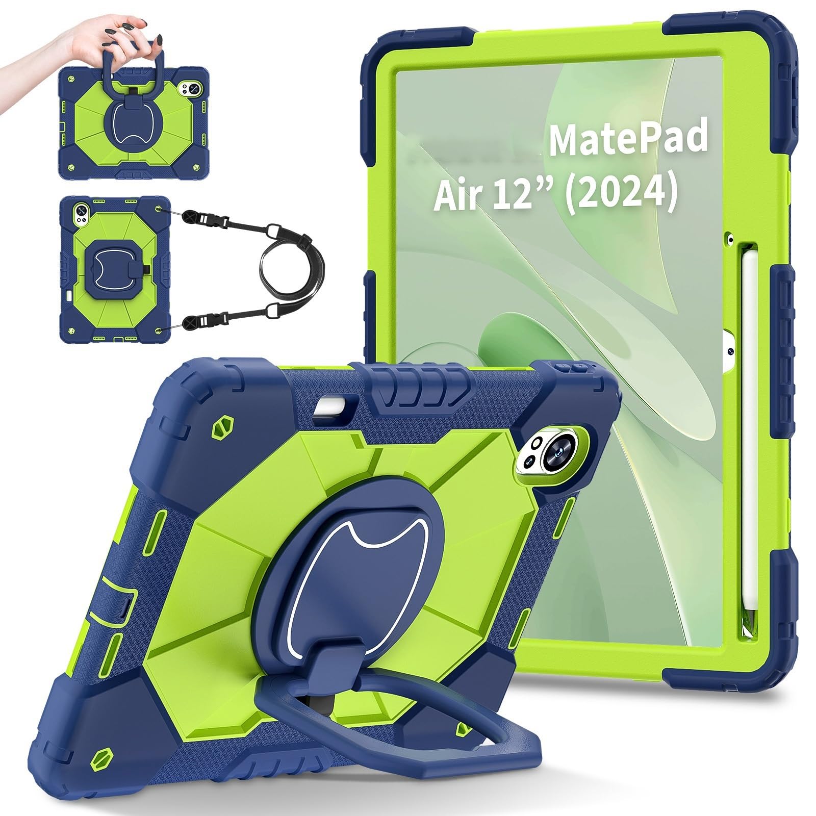 Coque Huawei MatePad Air 12 2024 solide armure de protection robuste - 8