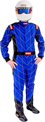 Miniatura 2 de RaceQuip 130926RQP Chevron-1 Traje de Conducción - SFI 3.2A1 - Azul - XL