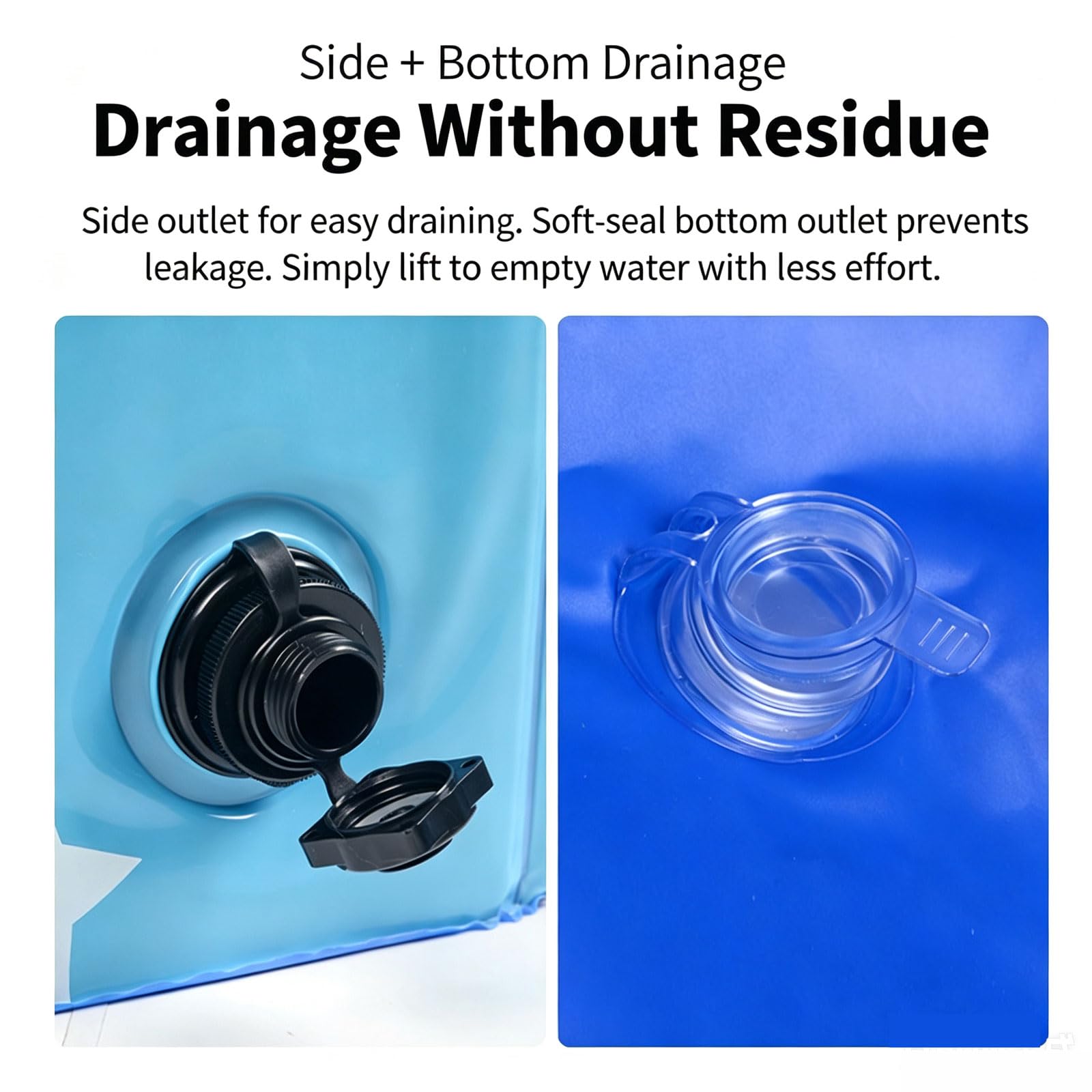 Piscina per Cani 120 x 30cm Vasca per Cani Pieghevole Senza gonfiare in PVC Vasca Rigida e Rotonda con Scarico Antiscivolo Vasca Portatile Interattiva per Cani Gatti Cuccioli Animali