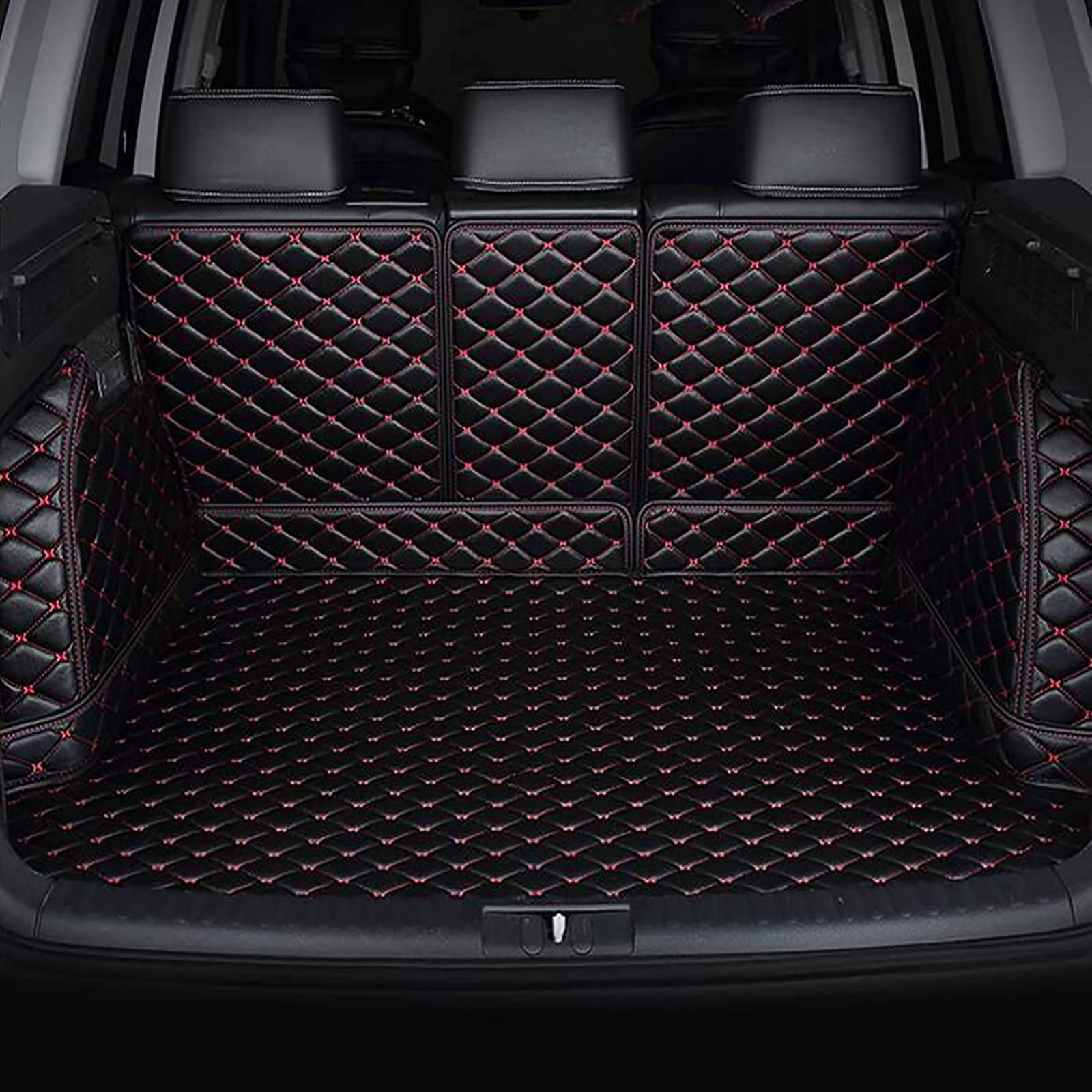 Full Coverage Car Boot Mats for Maserati Levante 2018-2023 Leather Trunk Mat Cargo Tray Liners Waterproof Anti Slip