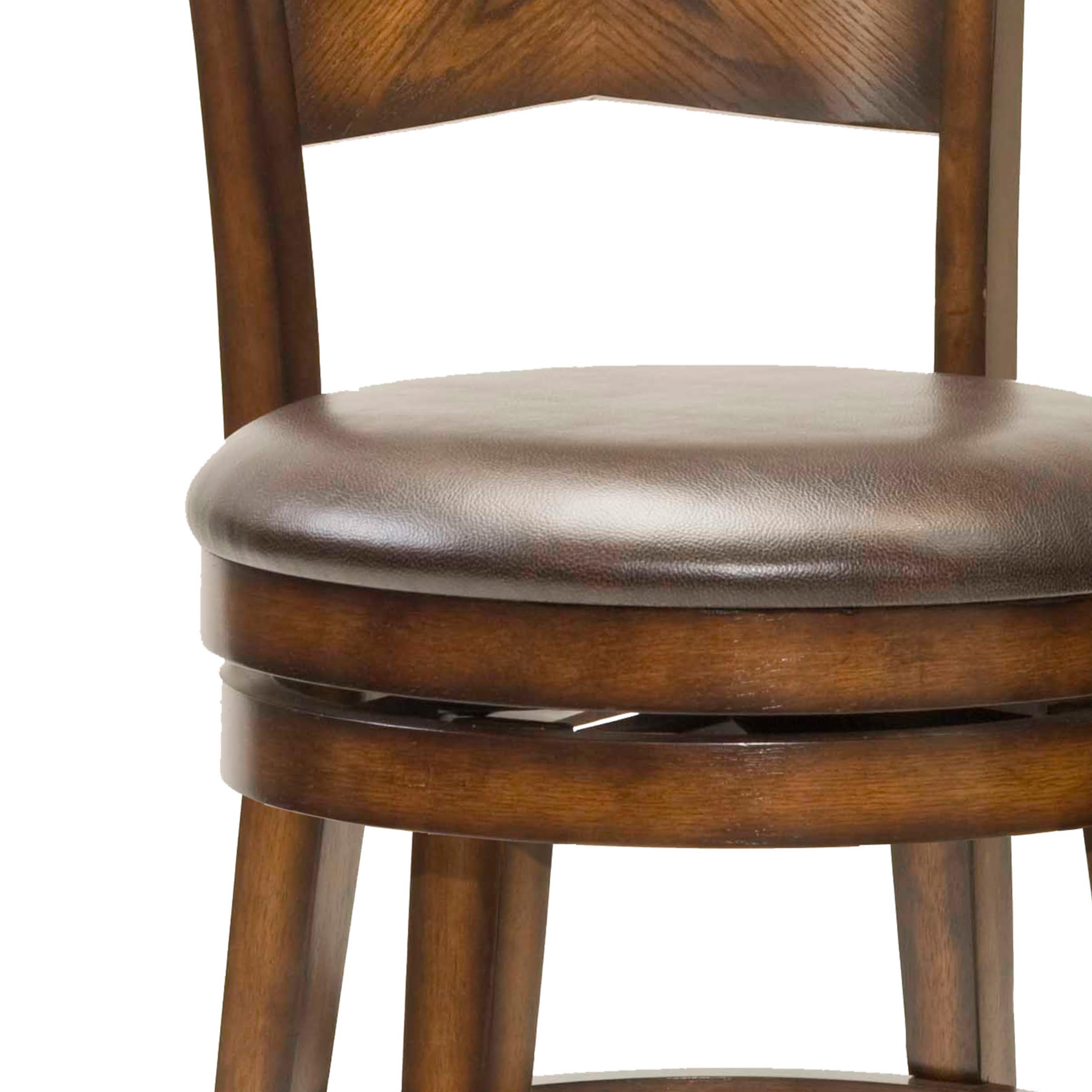 木製　回転スツール　ハイチェア　ヴィンテージ Hillsdale, Jenkins Swivel Bar Height Stool, Rustic Oak並行輸入