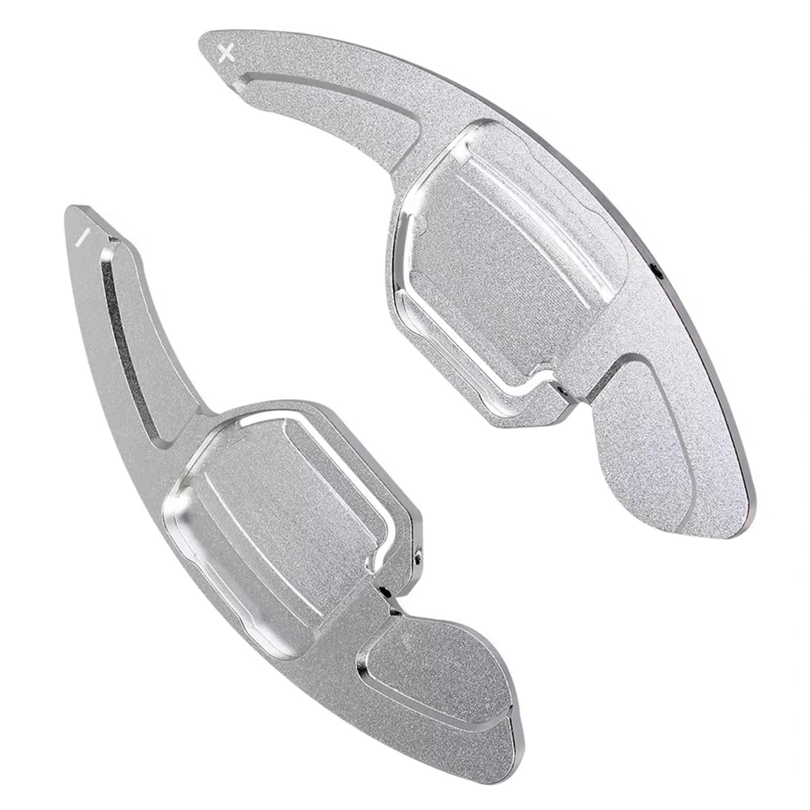Caqrbcx Silver Paddle Shifter Extensions Compatible With For Q3 Q5 Sq5 2013-2018 Aluminum Paddle Shifter Extensions