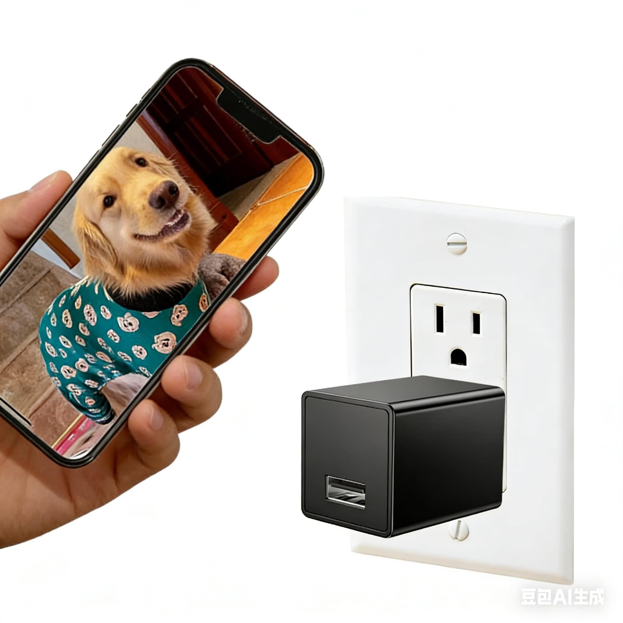 Hidden Spy Camera for Home Use Mini Security Wireless WiFi Camera-USB Charger Camera - HD Nanny Cam Indoor