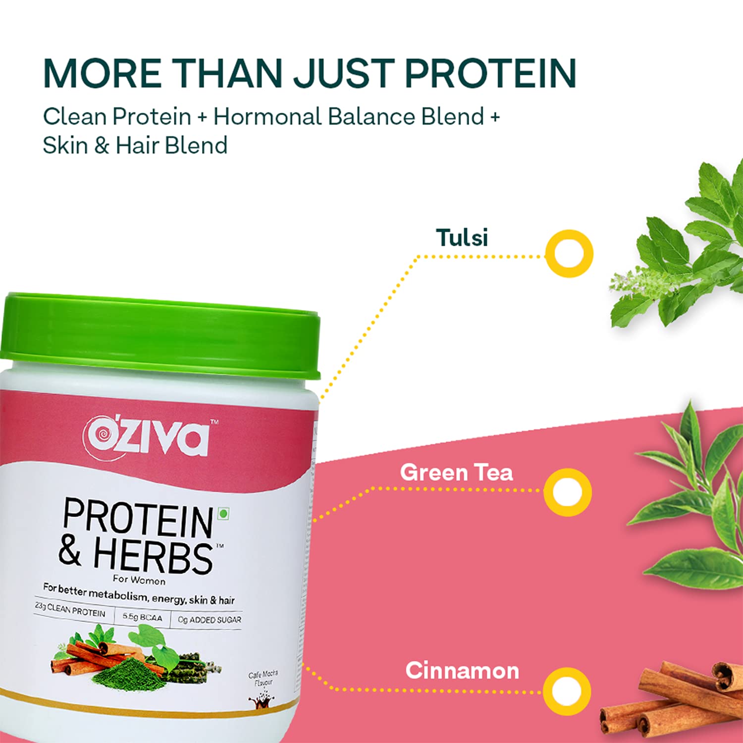 Buy OZiva Protein & Herbs, Women, Natural Protein Powder with Ayurvedic