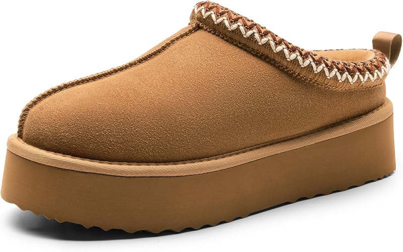 Women's Suede Platform Slippers