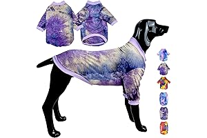 Cooling Tie Dye Dog Tee Shirt for Large Breed Dogs
