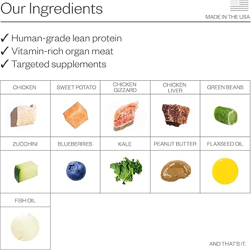 Miniatura 5 de Maev Alimento crudo para perros mejor que liofilizado alimento congelado para perros con proteína de pollo magra carne de órgano rica en vitaminas