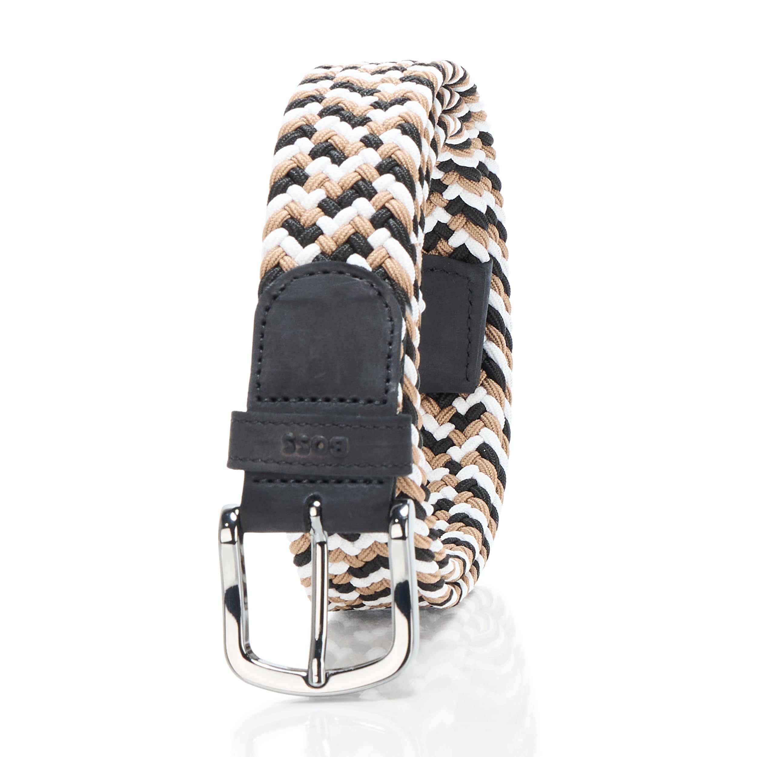 

                                                    BOSS, Sash Woven Stretch Belt, black/camel/white, 