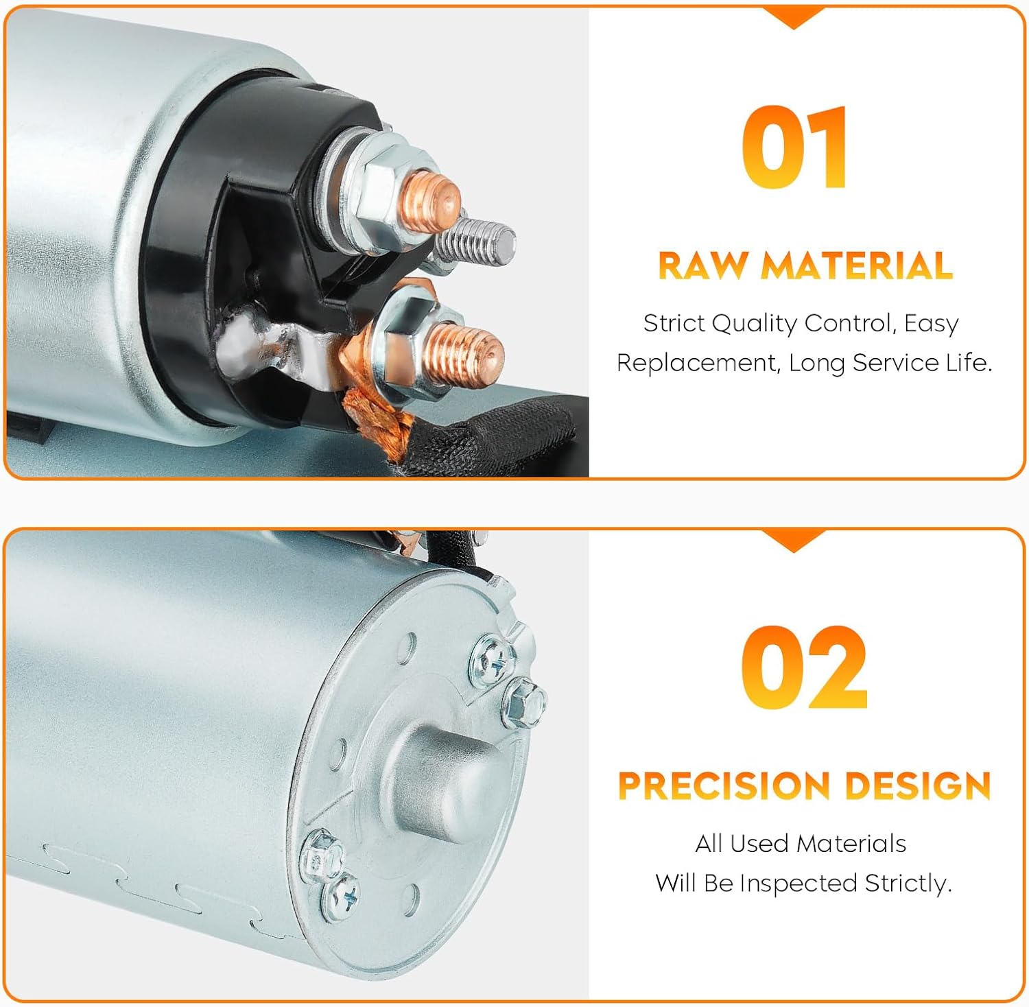 Starter (Only for OHV) for Ford Taurus 2000-2007 V6 3.0L, for Mercury Sable 2000-2005 GS V6 3.0L, 2000-2002 LS 3.0L V6, SFD0041 410-14052 336-1934 6642 SA887