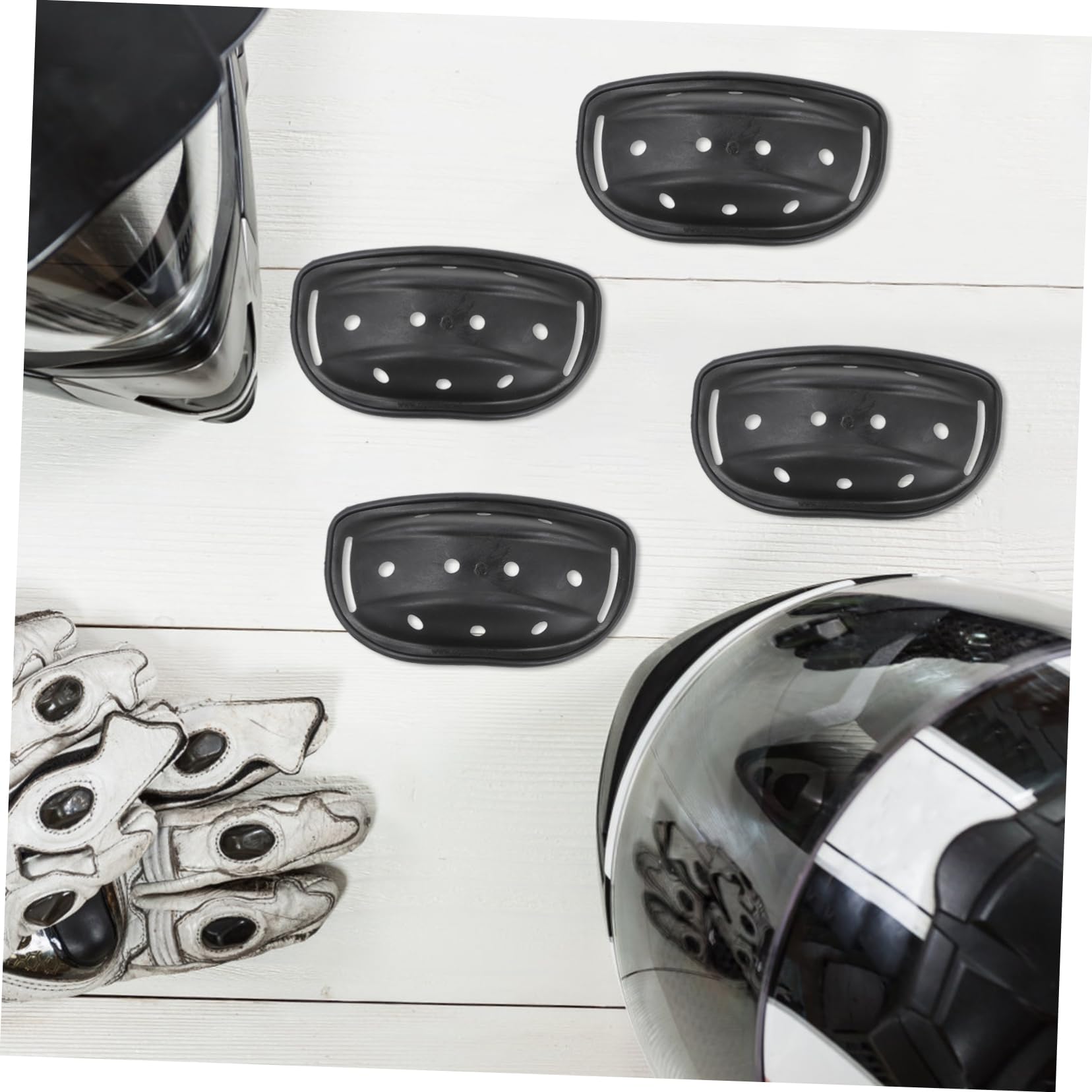 Cabilock 10Pcs Hard Hat Chin Pad Durable Chin Pad for Motorcycle Construction Helmets Protective Liner for Enhanced Comfort Stability