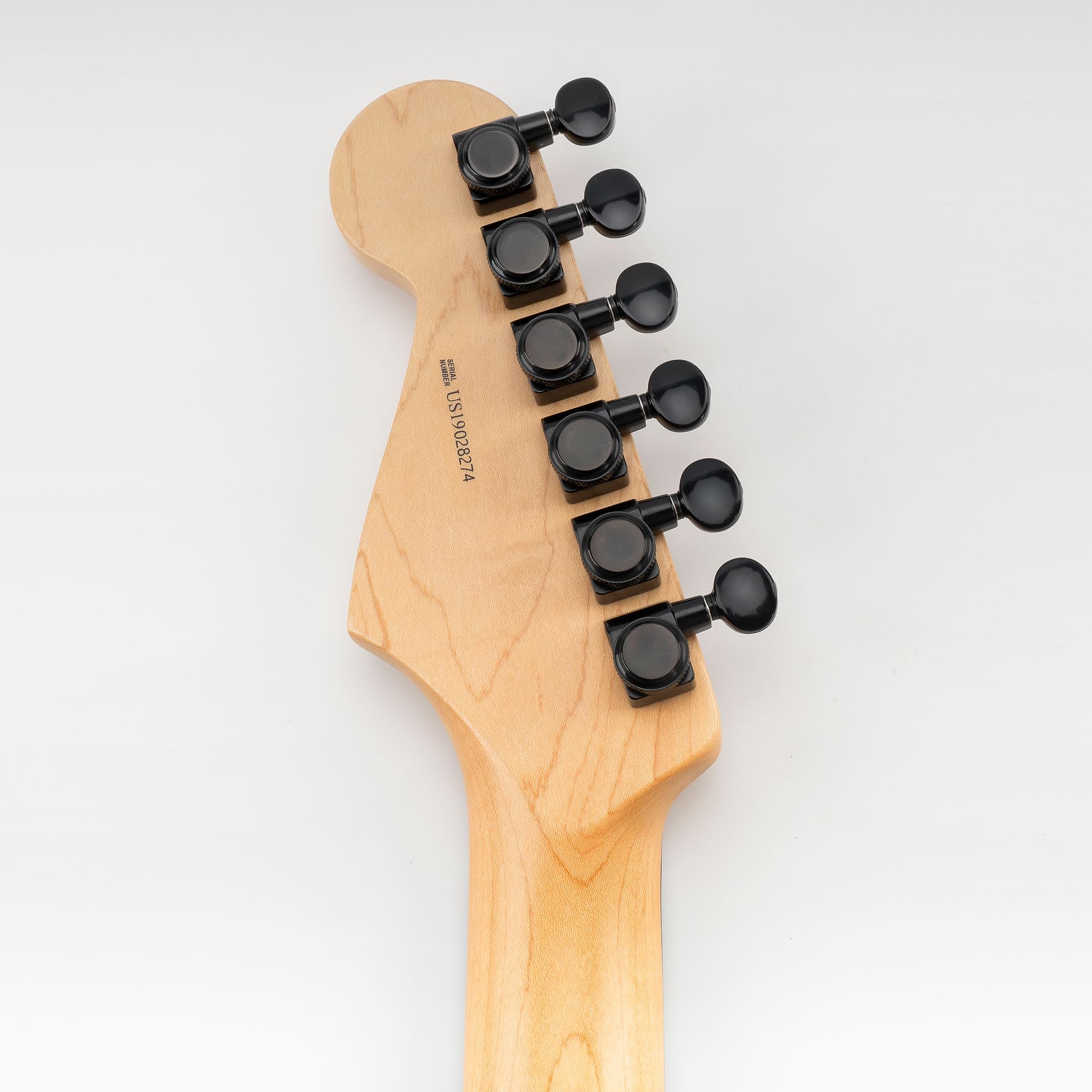 Musiclily Pro R18K 6 w linii 2-pin Klucze Blokowane Przełożenie 1:18 Gitaryowe Tuner Blokujące Kołki do Strojenia z Przyciski Owalny Vintage do Gitary Elektrycznej Fender Strat Tele, Czarny