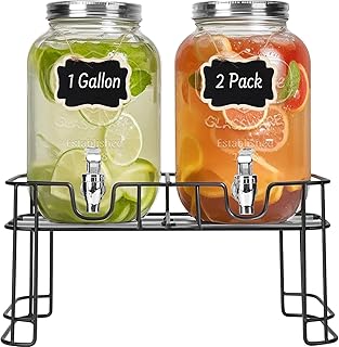 14 Bridal Shower Food Ideas Your Guests Will Love From Start To Finish 108 DHSBTLS 1 Gallon Glass Drink Dispensers, 2 Pack Clear Beverage Dispenser...