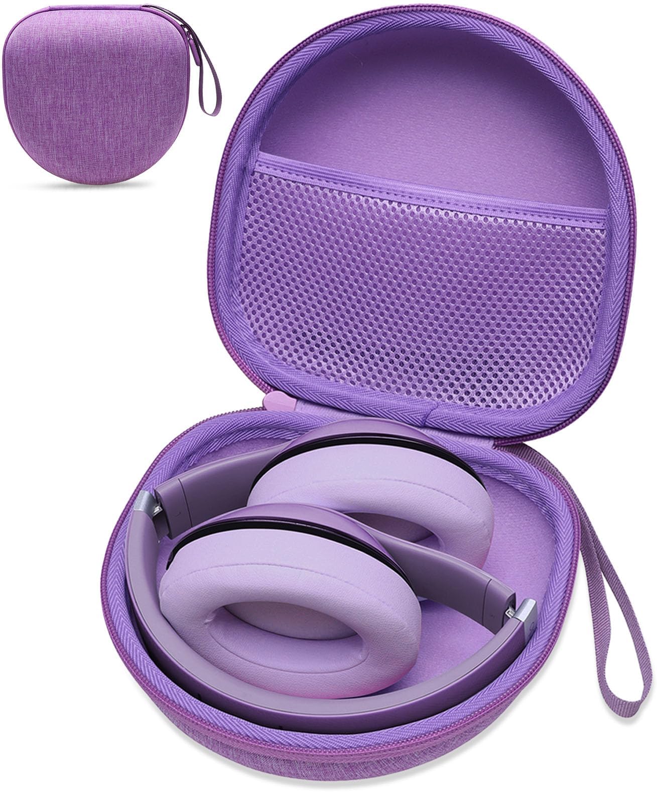 Headphone Case Compatible with JBL Tune 520BT 510BT 720BT 770NC/BERIBES/TOZO/KVIDIO/Beats/Soundcore Anker Noise Cancelling Over-Ear Headphones, Deep Purple