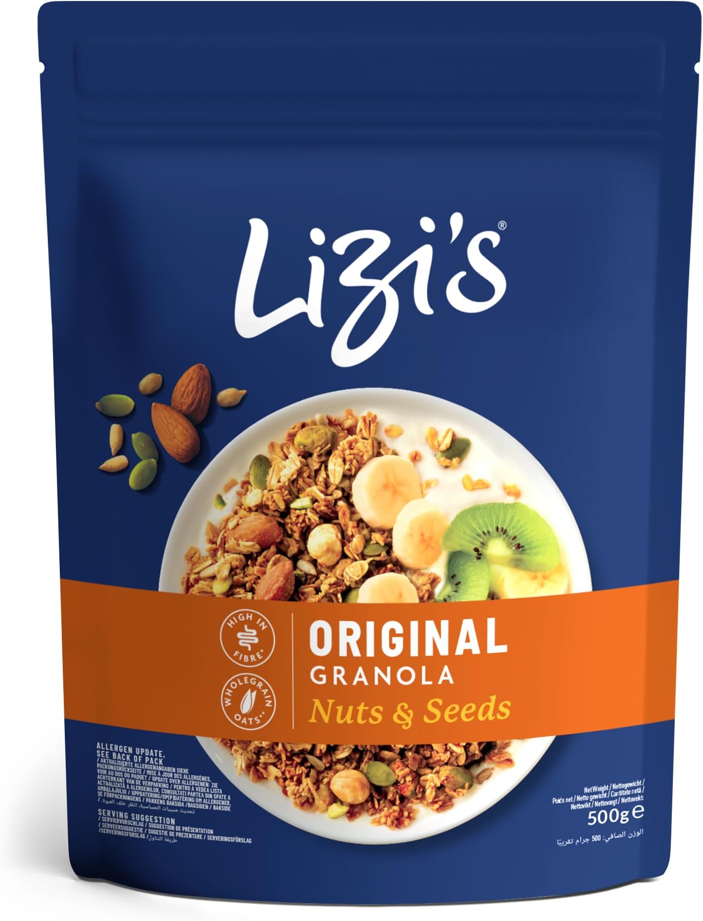 Lizi's Granola Original Nuts and Seeds 500g