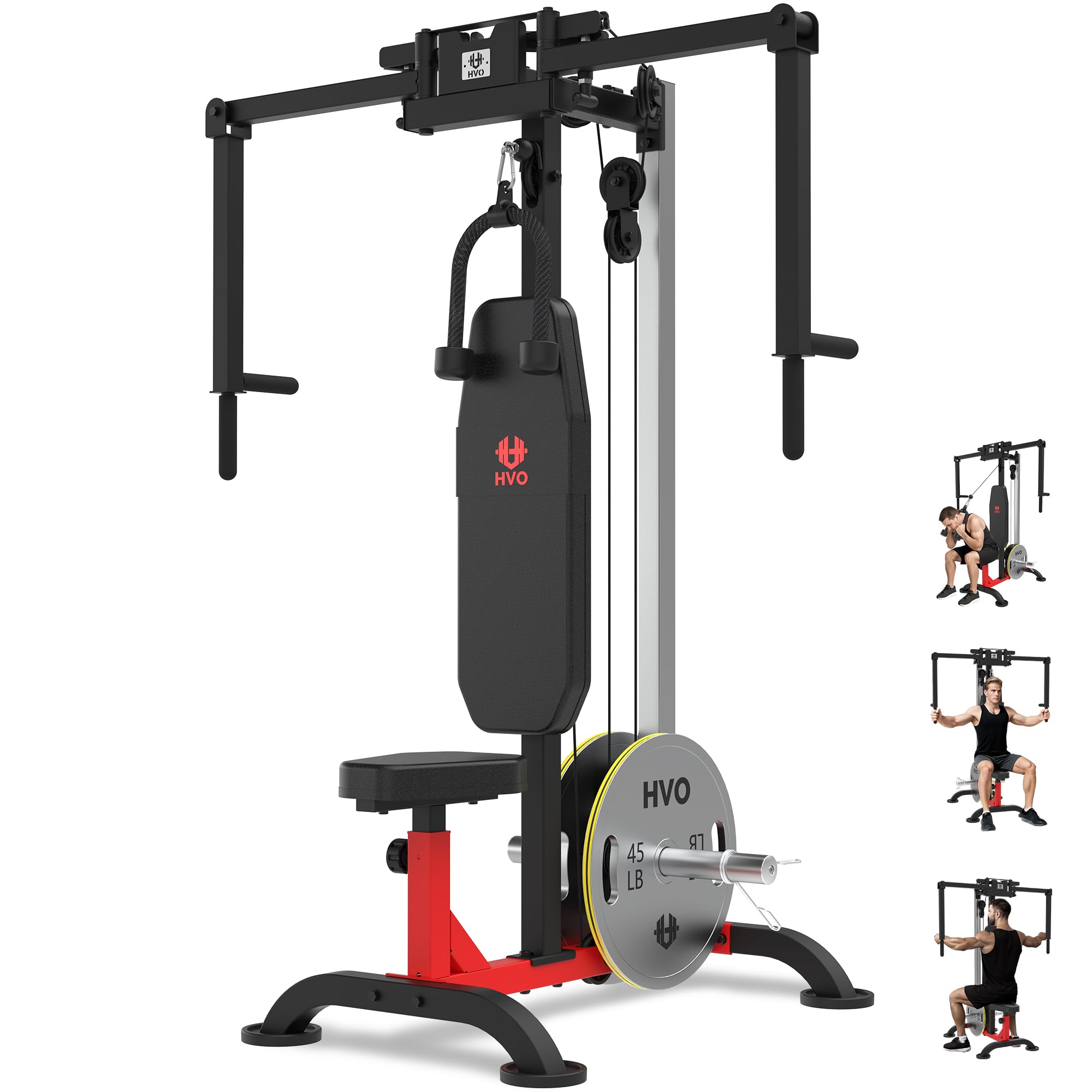 HVO Chest Fly Maschine 3 in 1 Brusttrainer Verstellbare Arme | Trainiert Brust und Rücken mit Fly und Reverse Fly Funktionen sowie individuell einstellbaren Armen für Zuhause