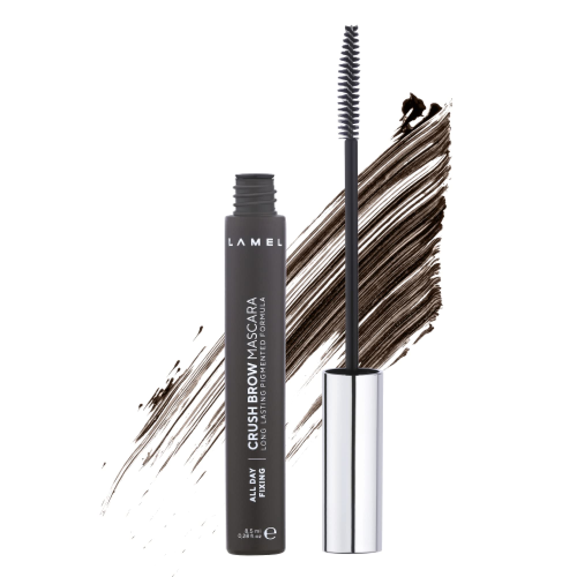 Lamel Crush Brow Mascara N.401 - Professional Product to Create Neat and Expressive Eyebrows - Unique, Long-lasting Formula - Easy to Apply - Taupe