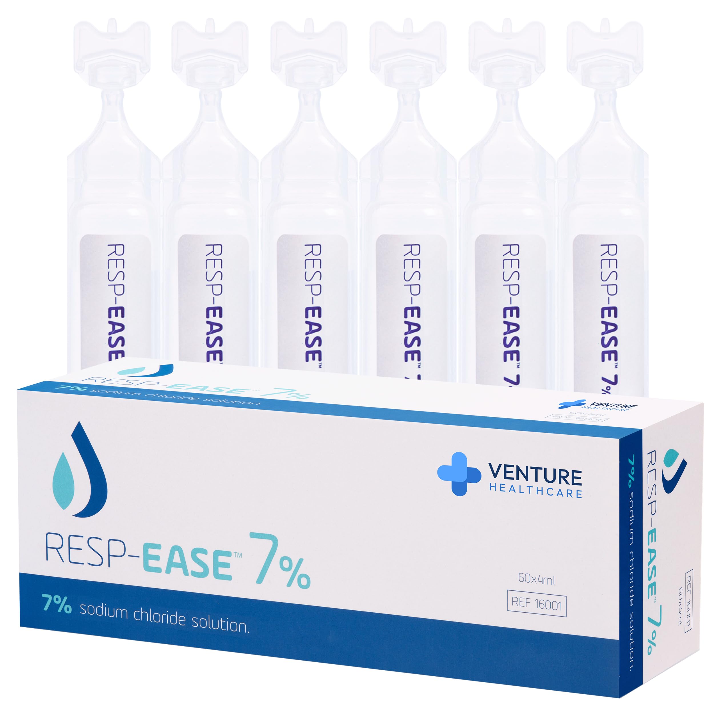 7% Saline Solution for Nebulizer and Moisturizing of The Airways - Sodium Chloride 7% for Nose & Eyes, Nasal Cleanse for Adults and All Ages - 240ml / 8.12 fl oz