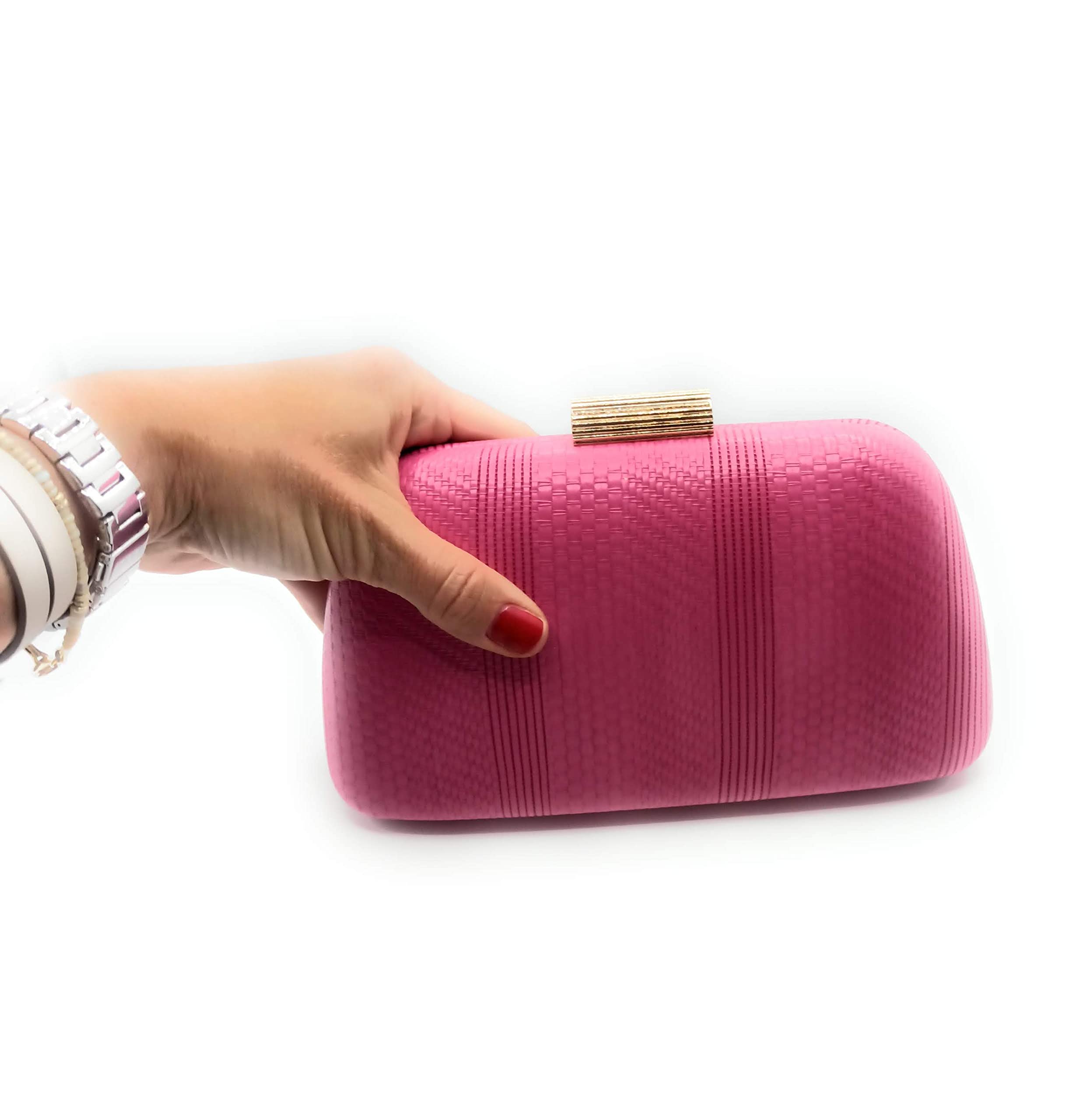 Borsa da festa donna Portafoglio a mano Borsa da festa donna Clutch con chiusura a bocchino e catena dorata a spalla