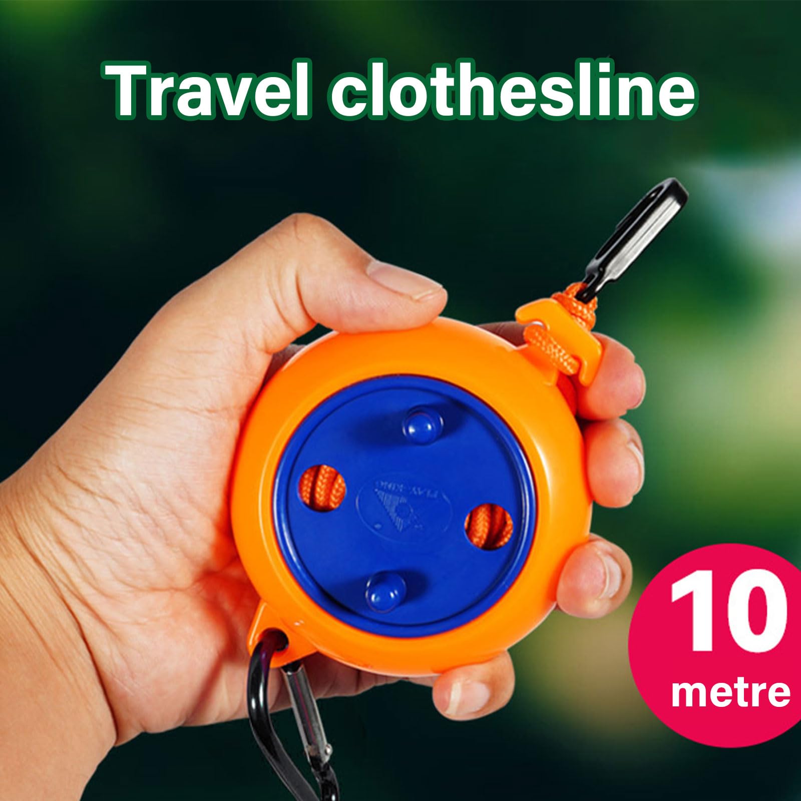 QIEIEI Portables Hand Crank Clothesline Retractable Outdoor Clothes Drying Rack Rope for Outdoor Activity