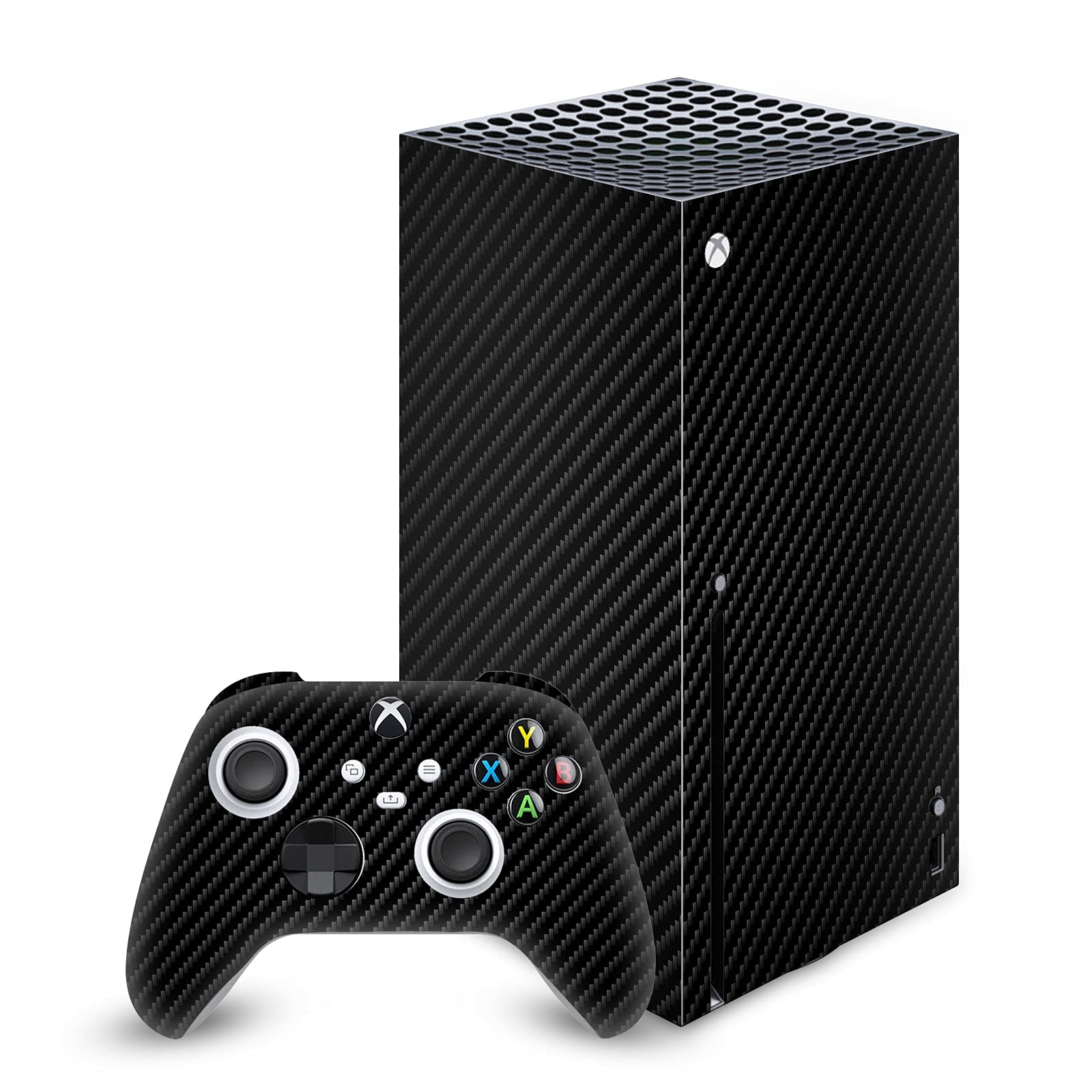 Head Case Designs sous Licence Officielle Alyn Spiller Fibre de Carbone Unie Mix Art Vinyle Autocollant De Jeu Peau Autocollant Couverture Compatible avec Xbox Series X
