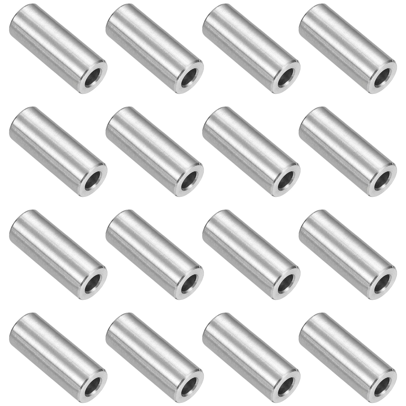 Entretoises en acier inoxydable 304 de 12x6x30mm pour boulons M6 lot de 16
