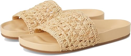 Loeffler Randall Henri Crochet Raffia Band Footbed Sandals